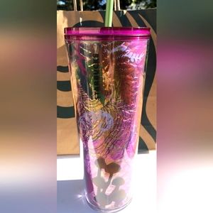Starbucks Berry Woodland Mushroom Foliage Cold Cup